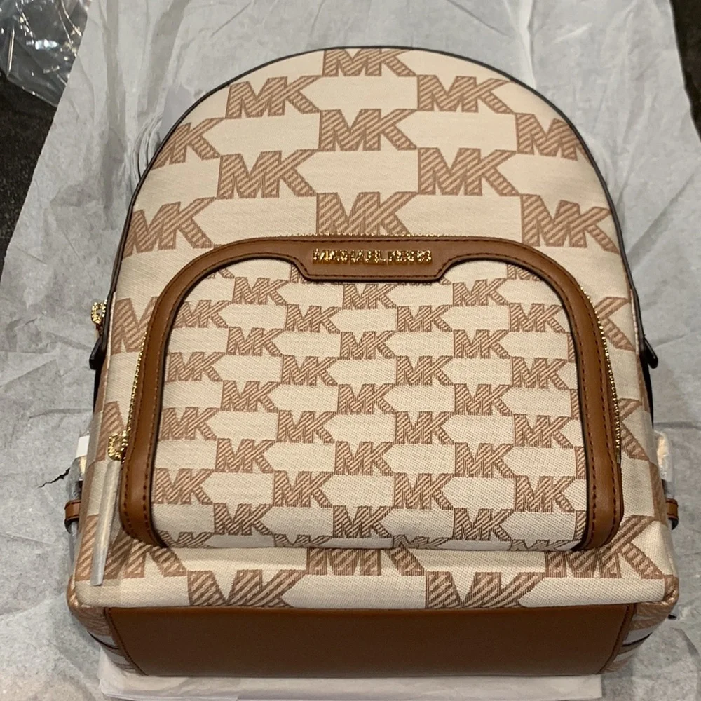 Michael Kors Jaycee Medium Logo Jacquard Backpack